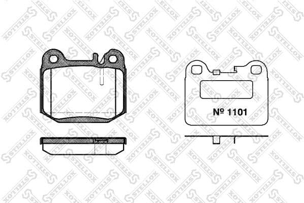 Brake Pad Set, disc brake 025 040B-SX