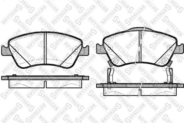 Brake Pad Set, disc brake 001 084B-SX