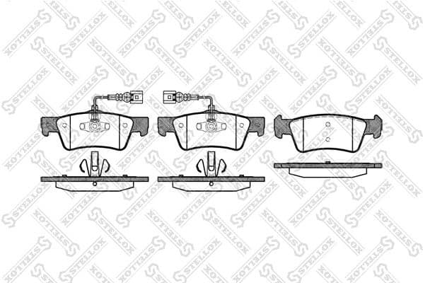 Brake Pad Set, disc brake 1198 002-SX