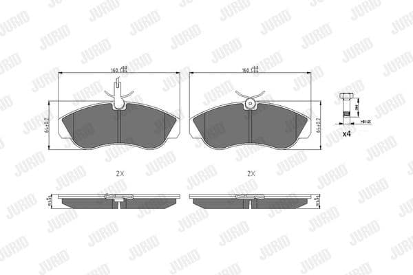 Brake Pad Set, disc brake 571840J