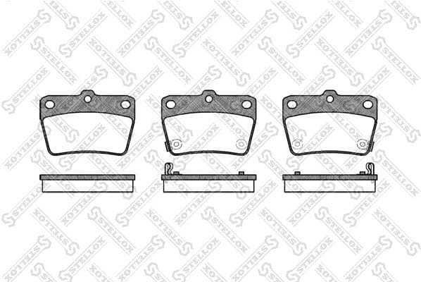 Brake Pad Set, disc brake 850 002B-SX