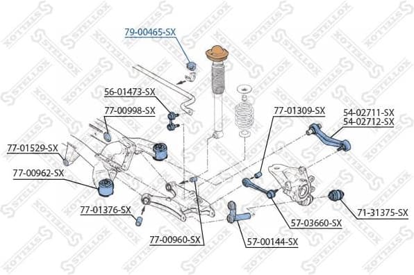 Mounting, stabiliser bar 79-00465-SX - image 2