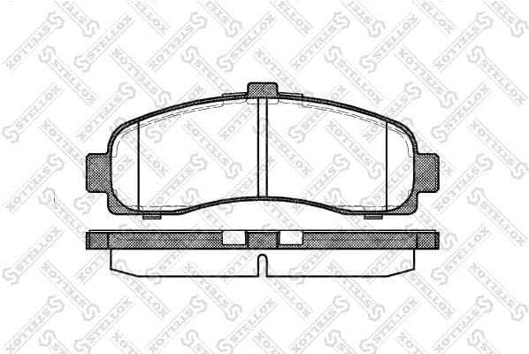 Brake Pad Set, disc brake 442 010B-SX