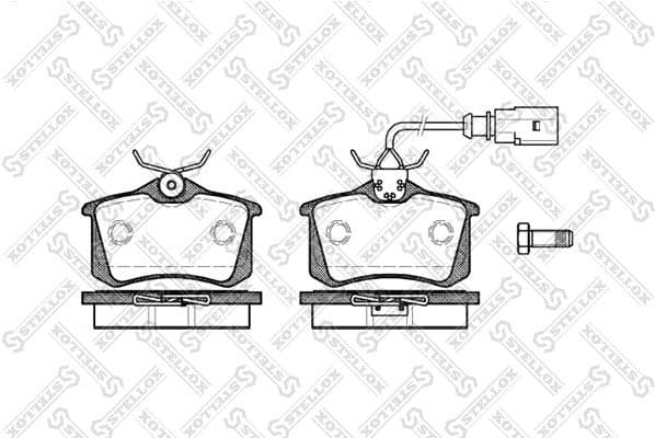 Brake Pad Set, disc brake 274 051B-SX