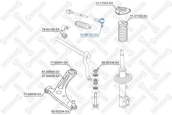 Tie Rod End 51-06132-SX - image 2