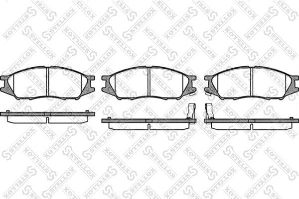 Brake Pad Set, disc brake 001 080-SX