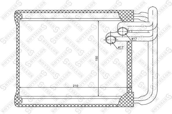 Heat Exchanger, interior heating 10-35147-SX