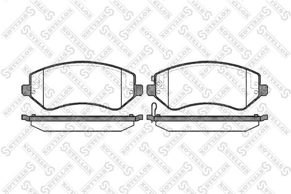 Brake Pad Set, disc brake 818 002B-SX