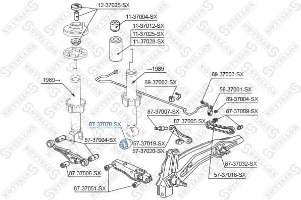 Bush, shock absorber 87-37070-SX - image 2