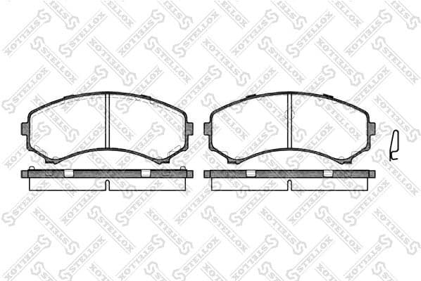 Brake Pad Set, disc brake 407 000-SX