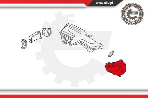 Intake Hose, air filter 43SKV921 - image 4