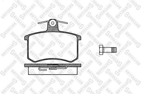 Brake Pad Set, disc brake 146 000-SX