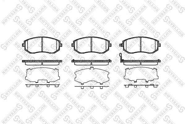 Brake Pad Set, disc brake 962 011B-SX