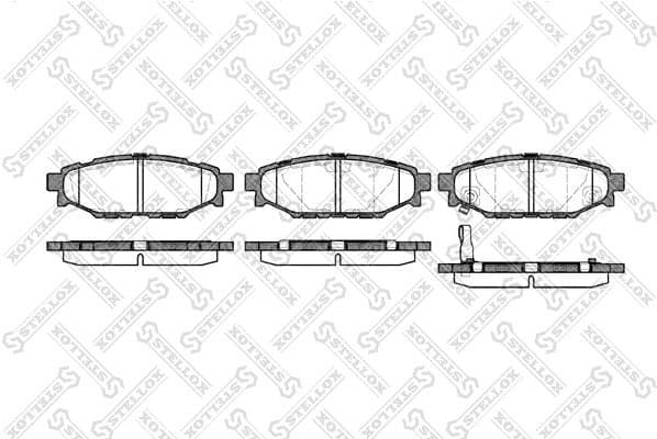 Brake Pad Set, disc brake 1147 001-SX