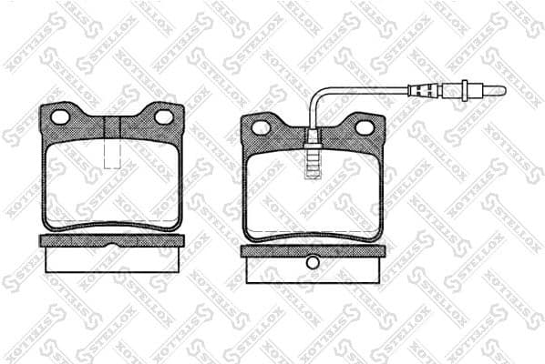 Brake Pad Set, disc brake 332 002-SX