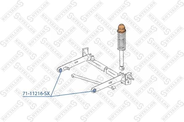 Mounting, control/trailing arm 71-11216-SX - image 2