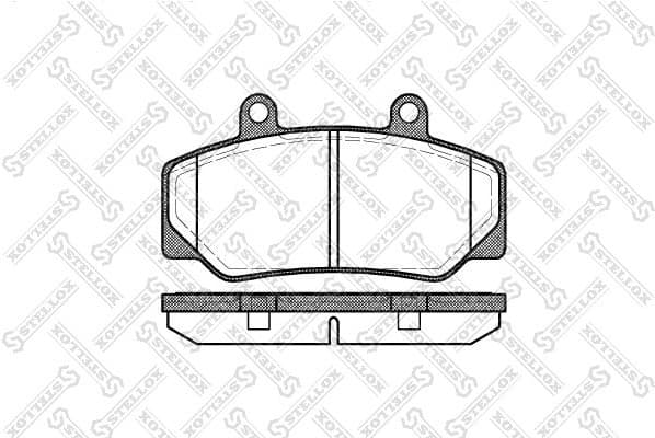 Brake Pad Set, disc brake 187 020-SX