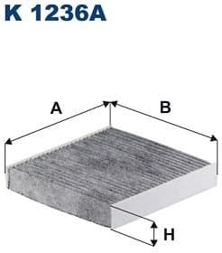 Filter, cabin air K 1236A