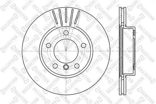 Brake Disc 6020-1521V-SX