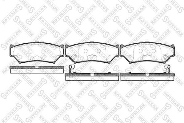 Brake Pad Set, disc brake 400 012-SX