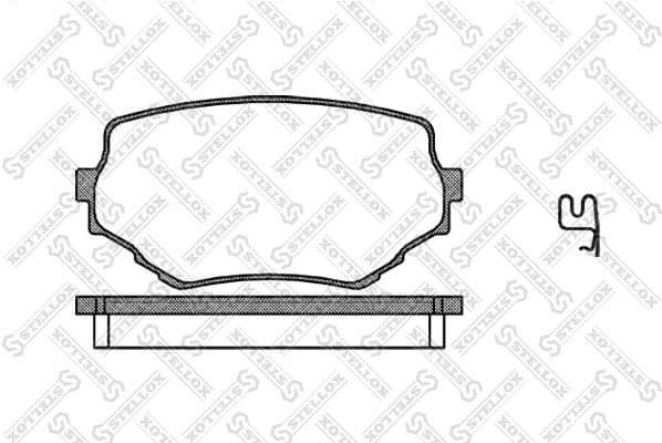 Brake Pad Set, disc brake 605 002-SX