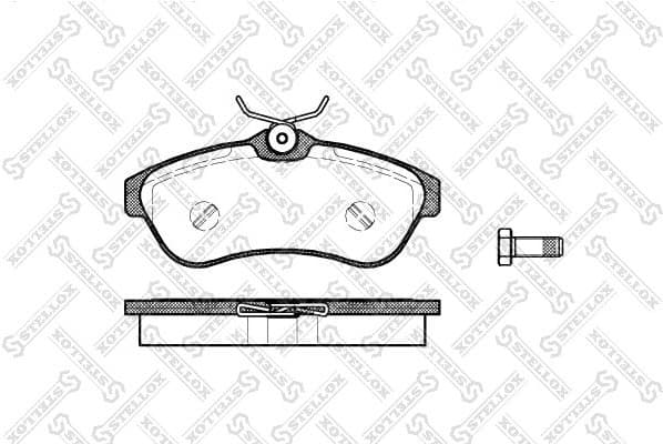 Brake Pad Set, disc brake 891 000-SX
