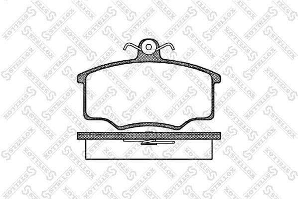 Brake Pad Set, disc brake 057 000-SX