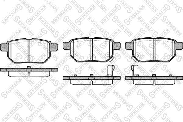 Brake Pad Set, disc brake 002 008-SX