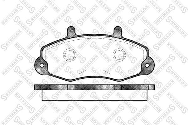 Brake Pad Set, disc brake 402 000B-SX