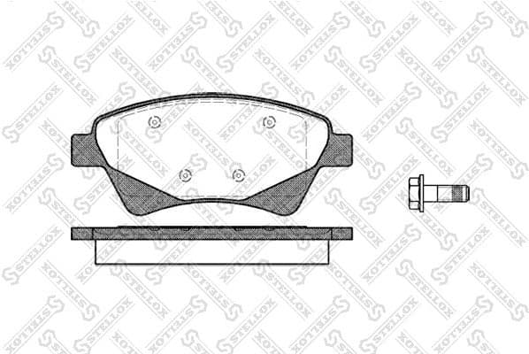 Brake Pad Set, disc brake 987 020-SX