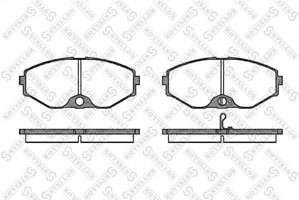 Brake Pad Set, disc brake 386 002B-SX