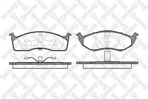 Brake Pad Set, disc brake 458 020B-SX