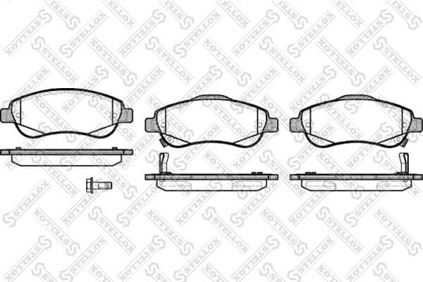 Brake Pad Set, disc brake 001 081B-SX