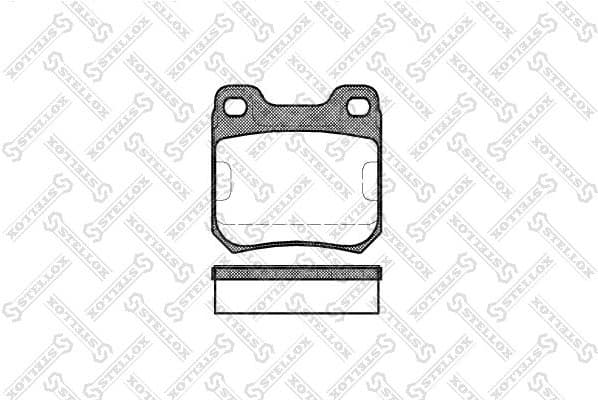 Brake Pad Set, disc brake 250 040-SX