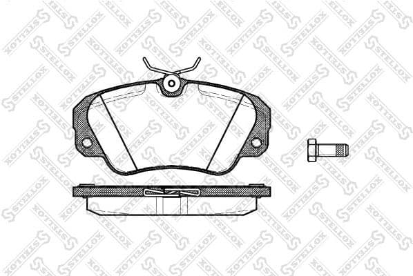 Brake Pad Set, disc brake 393 000B-SX