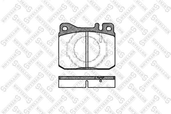 Brake Pad Set, disc brake 021 040-SX