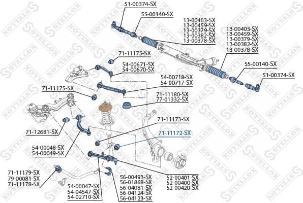 Mounting, control/trailing arm 71-11172-SX - image 2