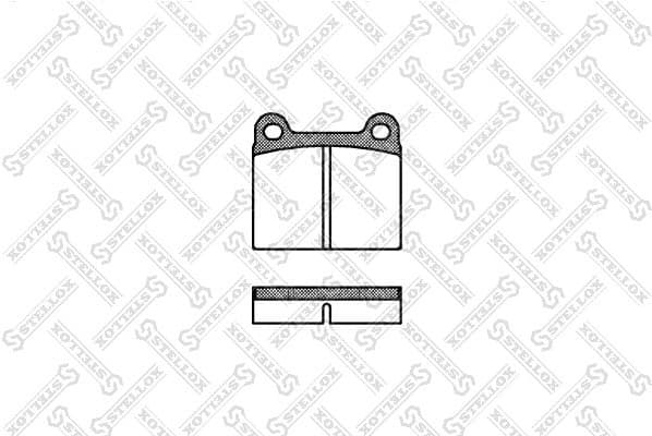 Brake Pad Set, disc brake 017 060-SX