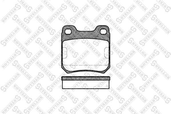 Brake Pad Set, disc brake 250 000-SX