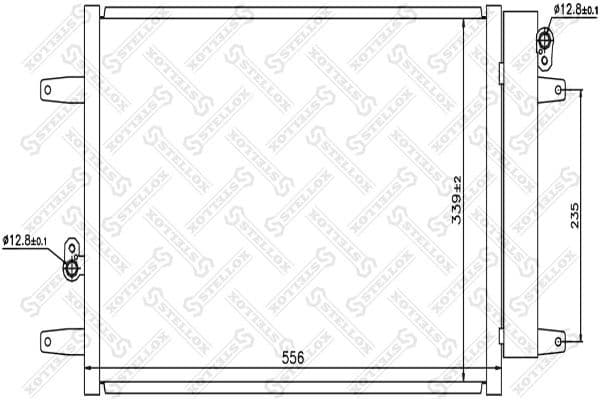 Condenser, air conditioning 10-45217-SX