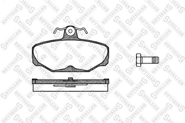 Brake Pad Set, disc brake 216 000-SX