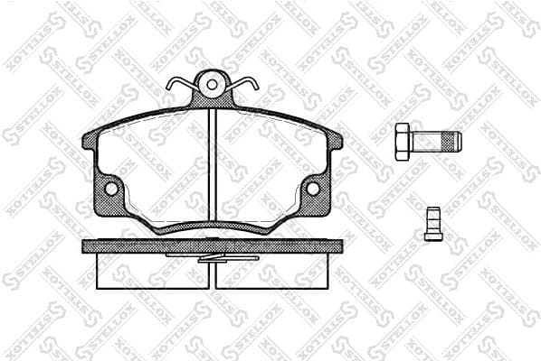 Brake Pad Set, disc brake 157 014-SX