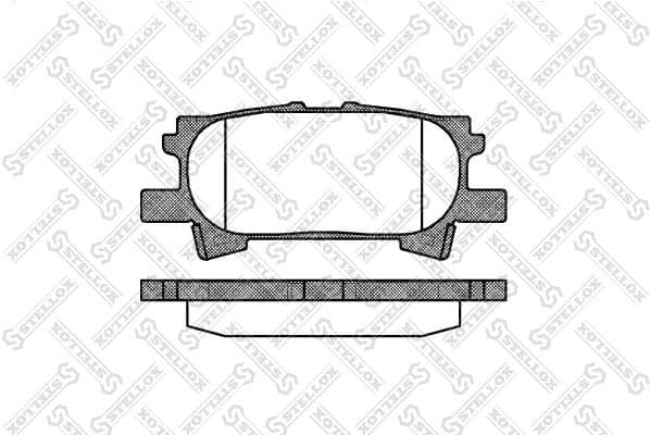Brake Pad Set, disc brake 1051 000-SX