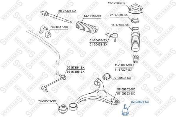 Ball Joint 52-02604-SX - image 2