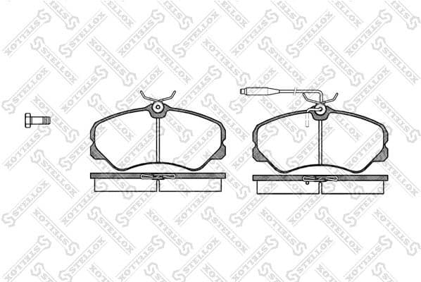 Brake Pad Set, disc brake 272 002-SX