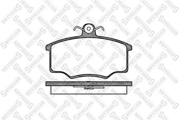 Brake Pad Set, disc brake 057 020-SX