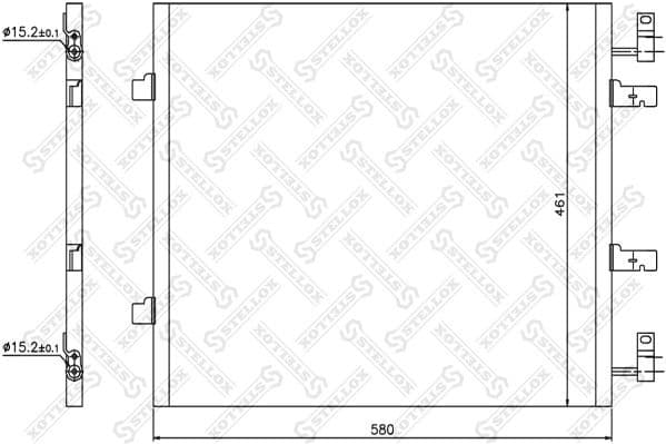Condenser, air conditioning 10-45666-SX