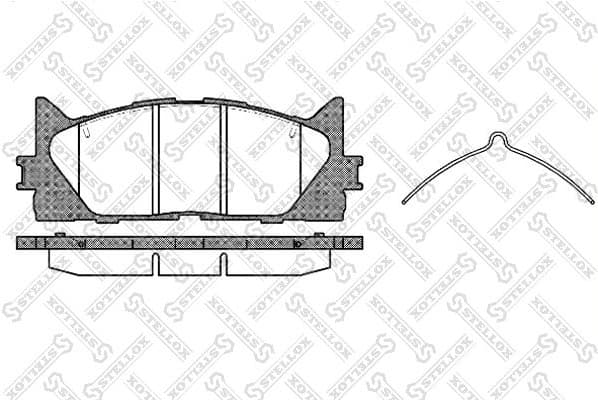 Brake Pad Set, disc brake 002 007-SX