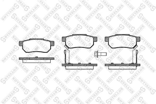 Brake Pad Set, disc brake 244 002-SX