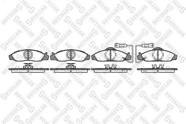 Brake Pad Set, disc brake 635 002-SX